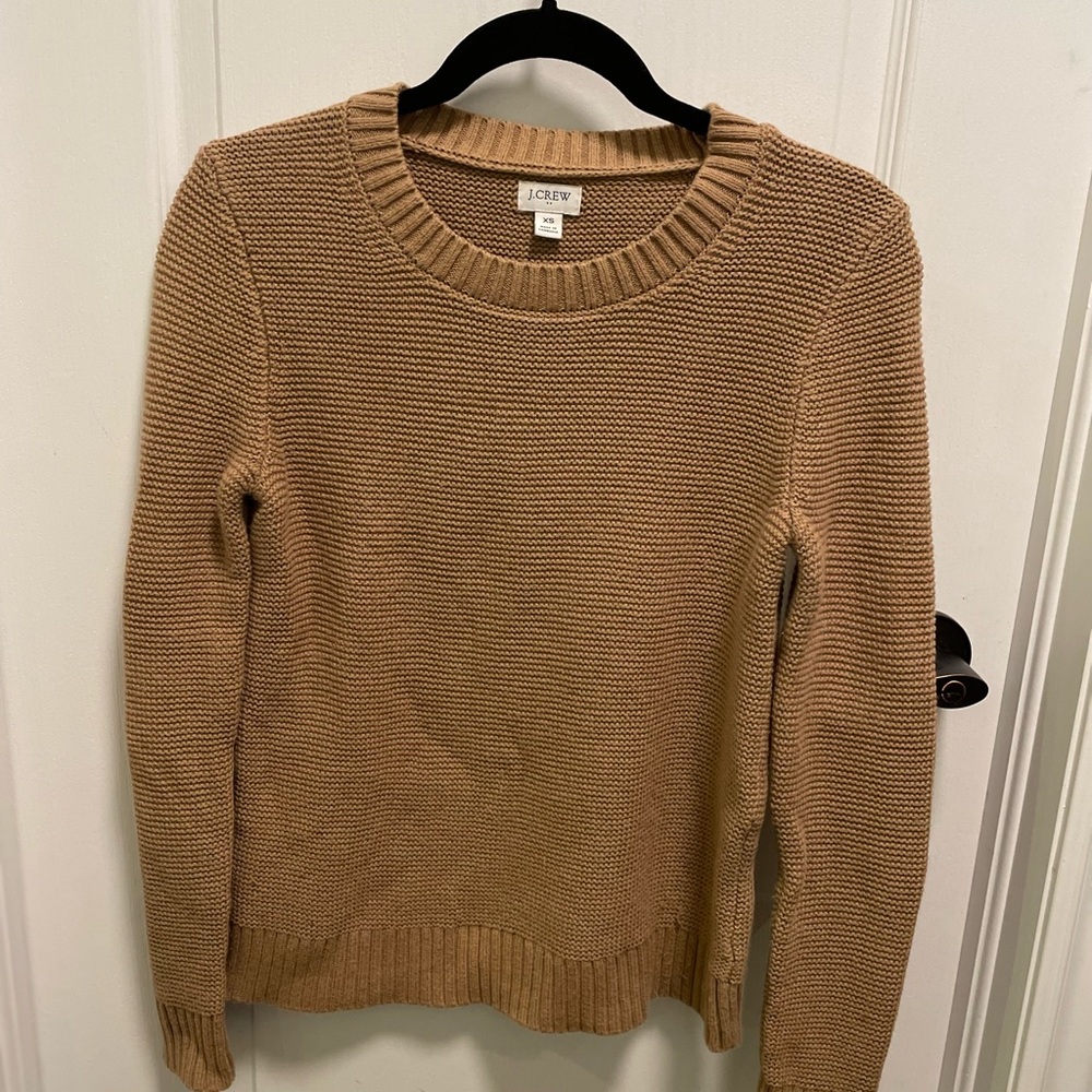 J. Crew Women's Camel Crew Neck Sweater